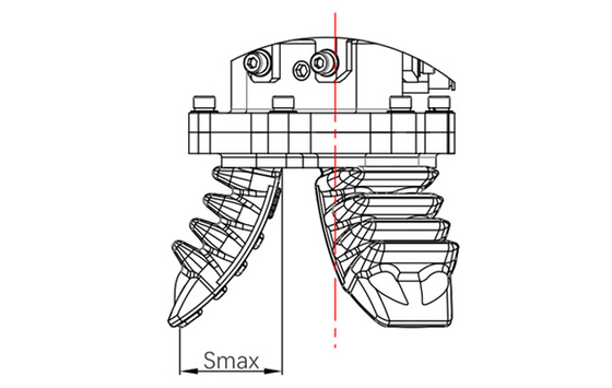 Compacte Zachte die Tang in Robots wordt gebruikt
