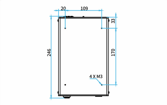 Het Pneumatische Controlemechanisme van ISO 8573-1 246x150x70mm gelijkstroom 24V